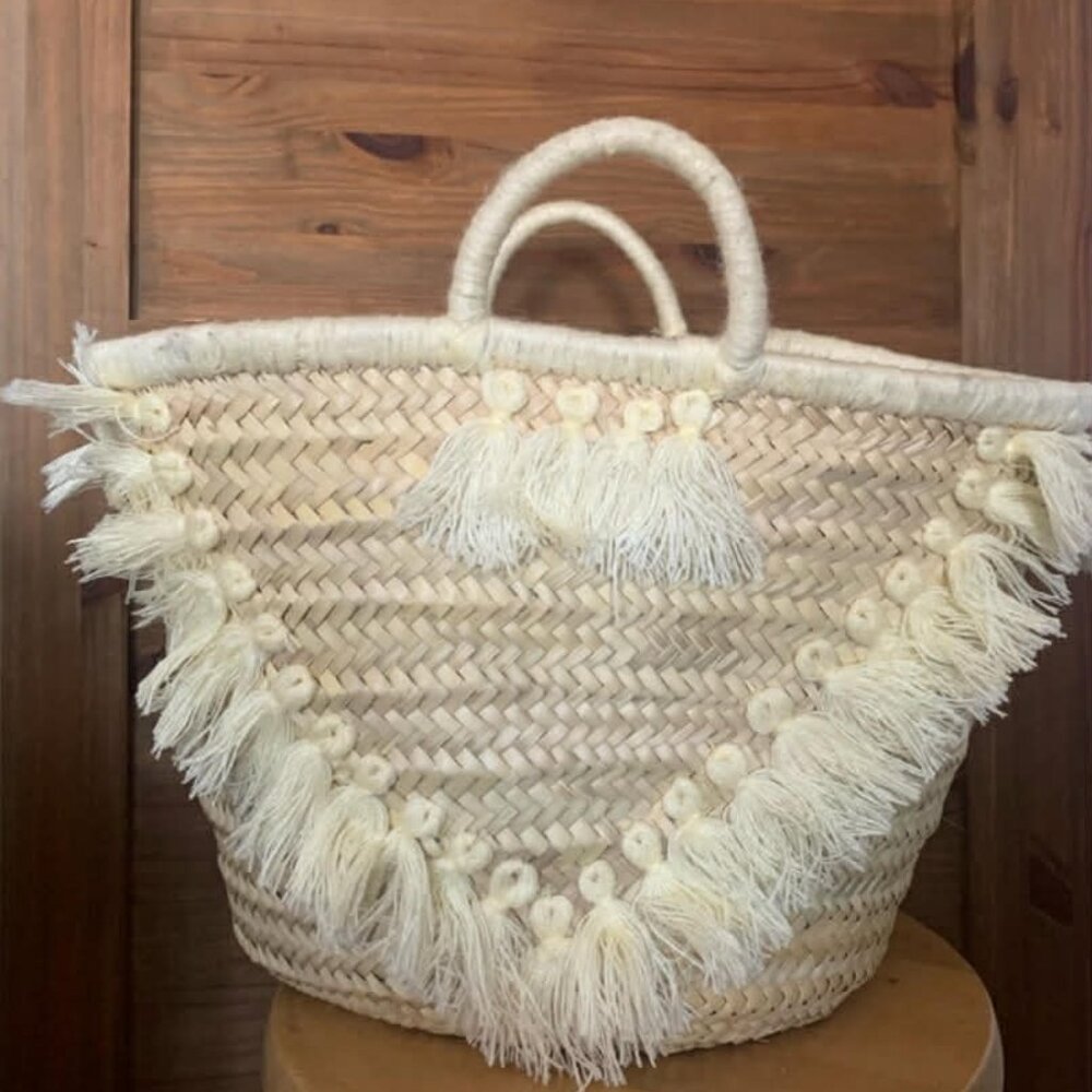 50% LIVE SHOW NEW Handwoven tote basket bag- Straw tote bag - straw bag -